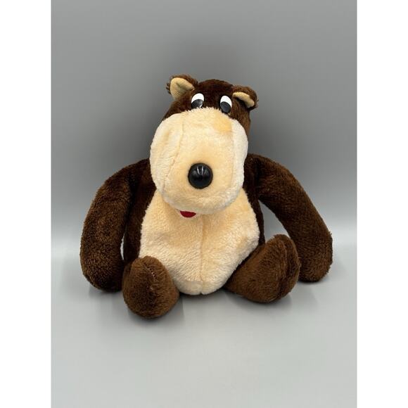 Vintage B.J. Toy Company Brown Bear 10" Stuffed Animal - Picture 1 of 10